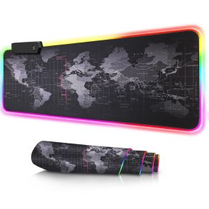Large Gaming Mouse Pad / RGB /World Map